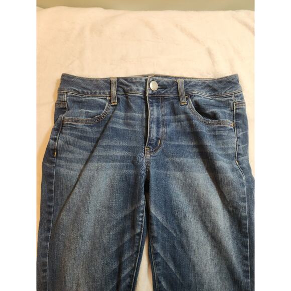 American Eagle Jeans Womens 10 Regular Blue Jegging Straight Super Stretch - Picture 6 of 12